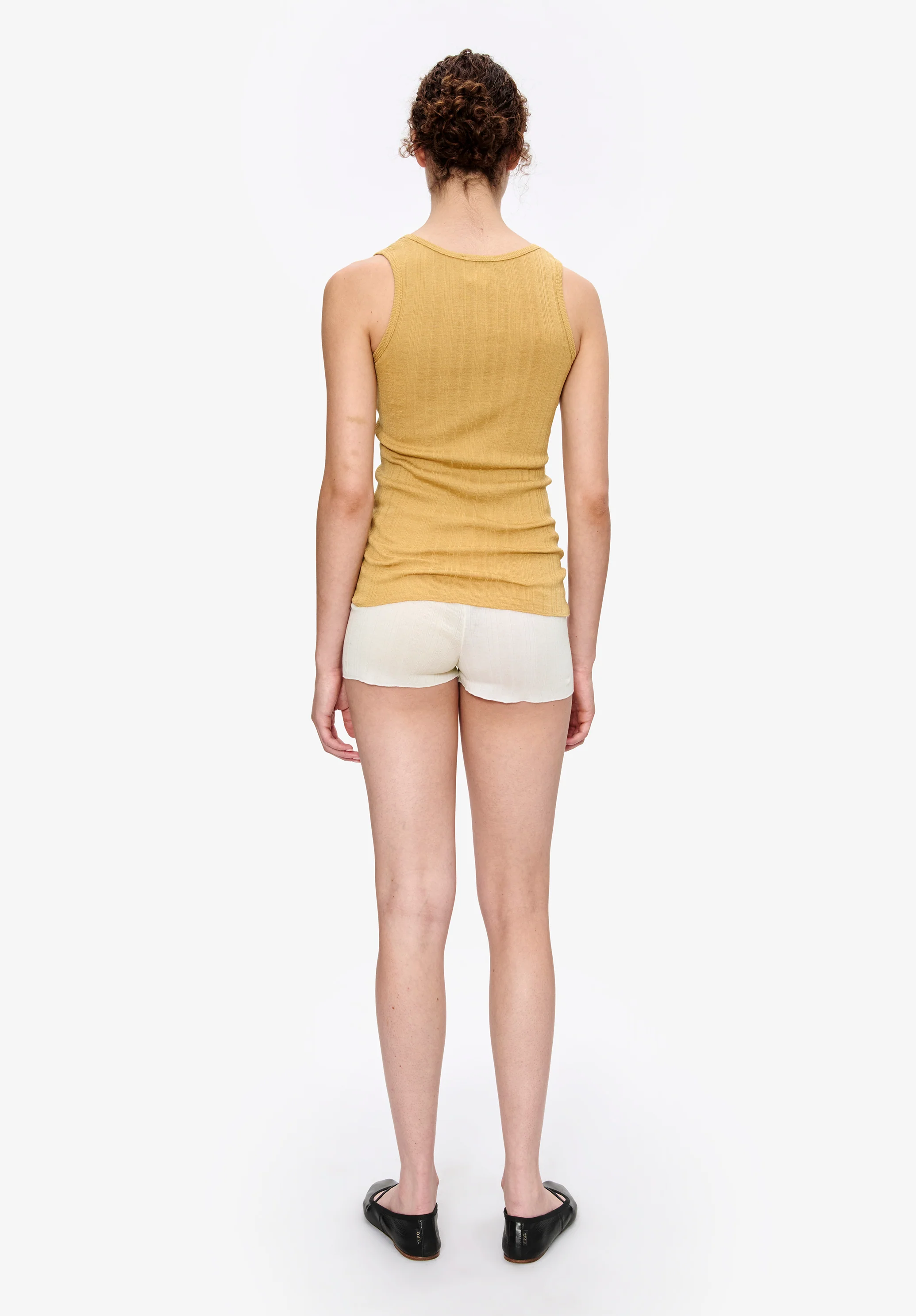 Fitted Lisle thread tank top - Image 3