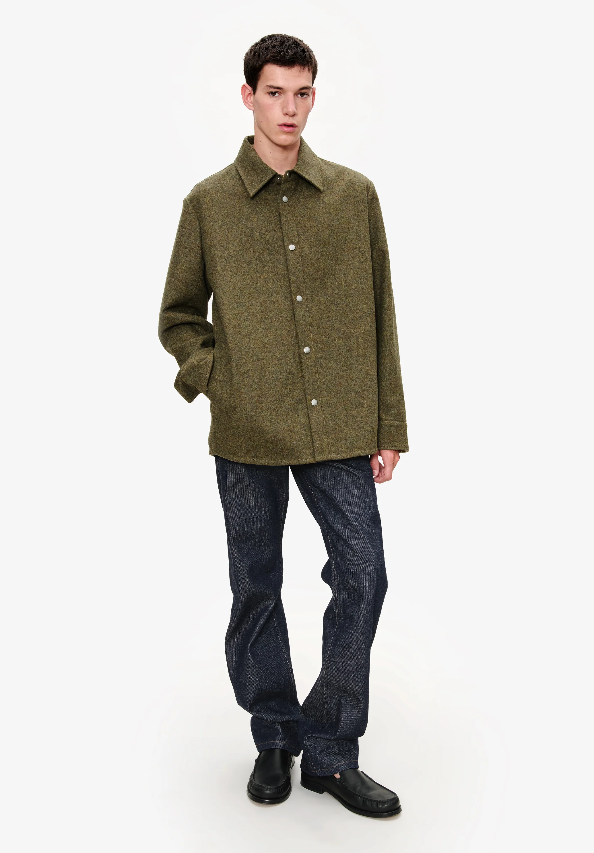 Jacket with snap closure - Image 4