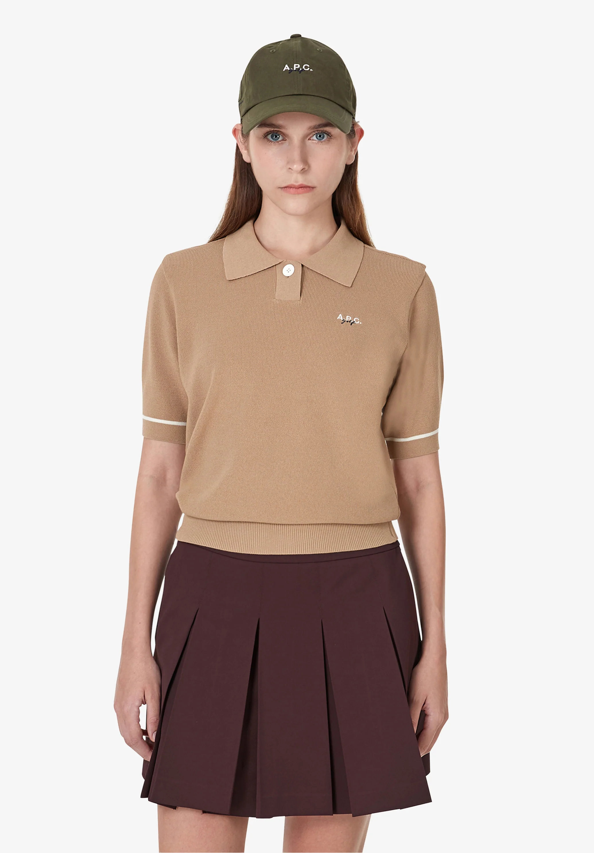 Polo with contrast collar - Image 4