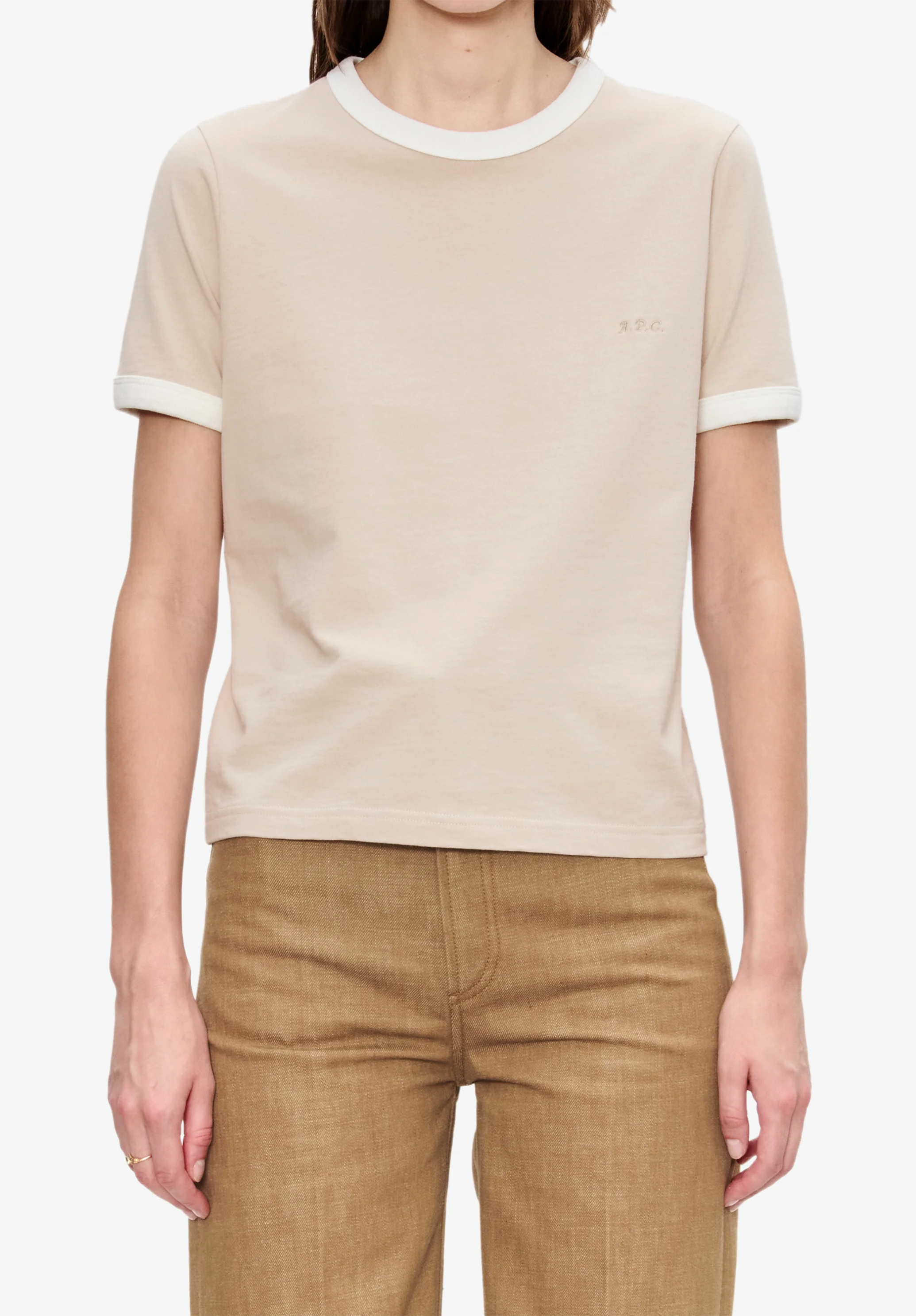 Ringer crop T-shirt - Image 4