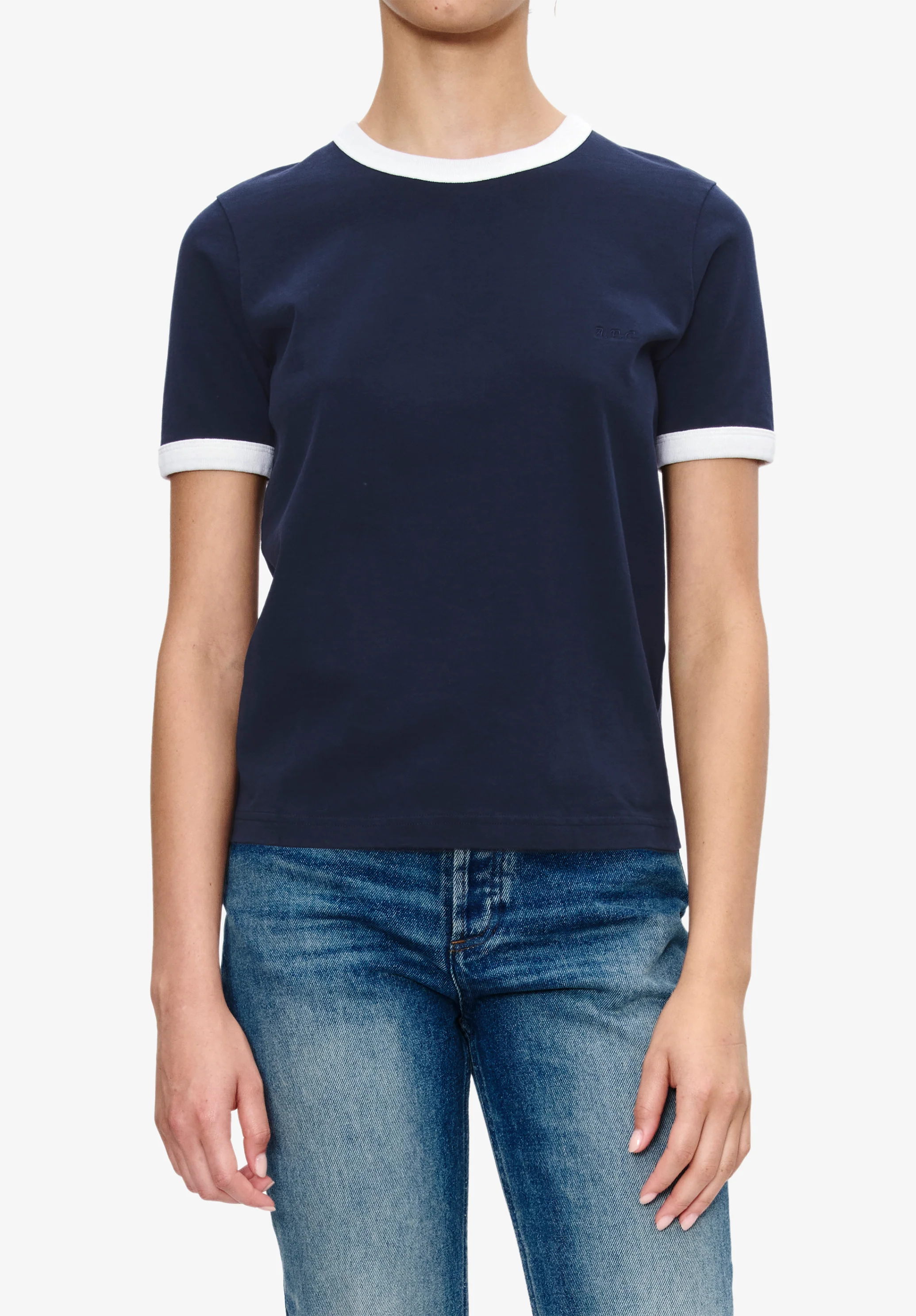 Ringer crop T-shirt - Image 4