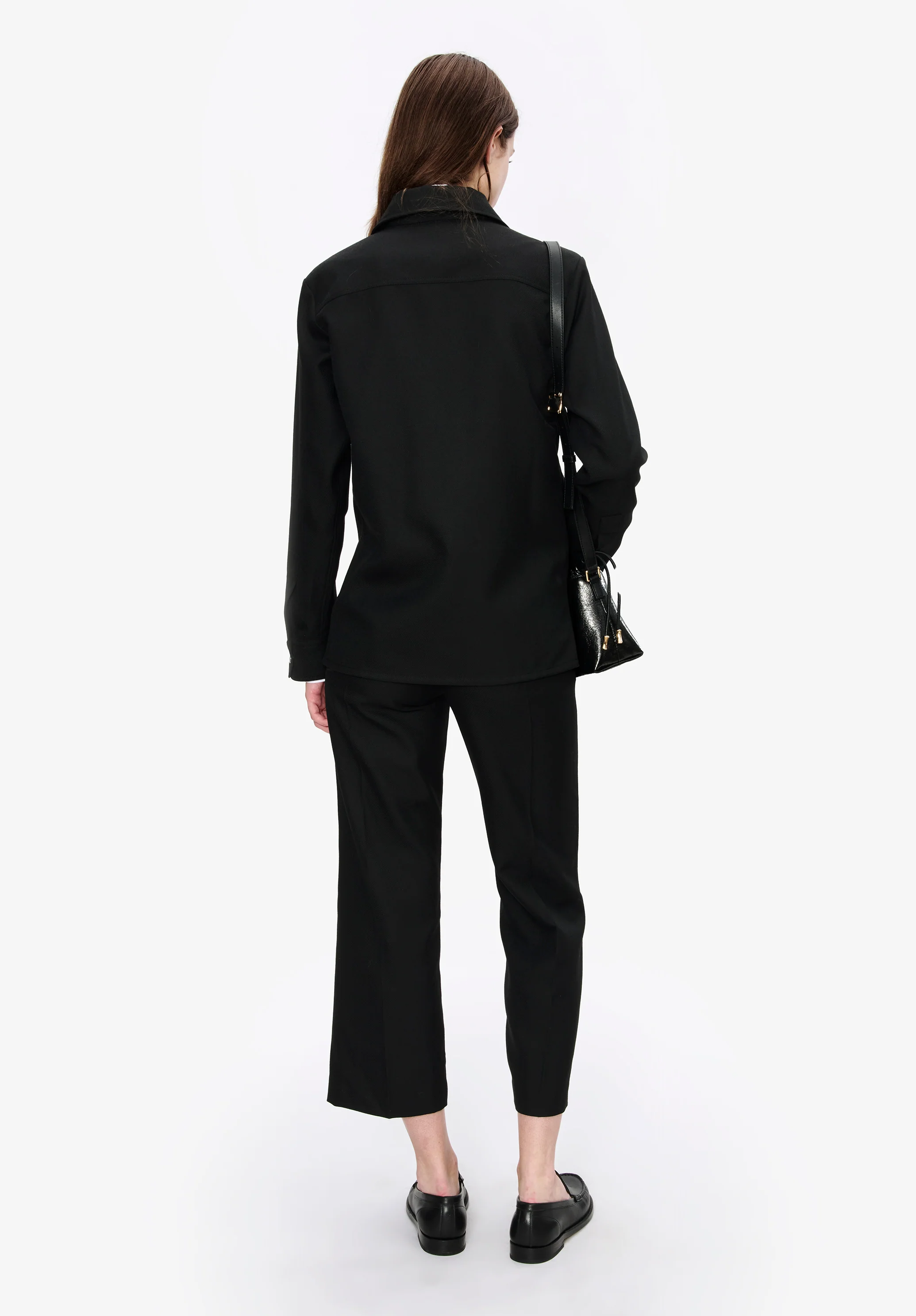 Solid-colour wool overshirt - Image 3