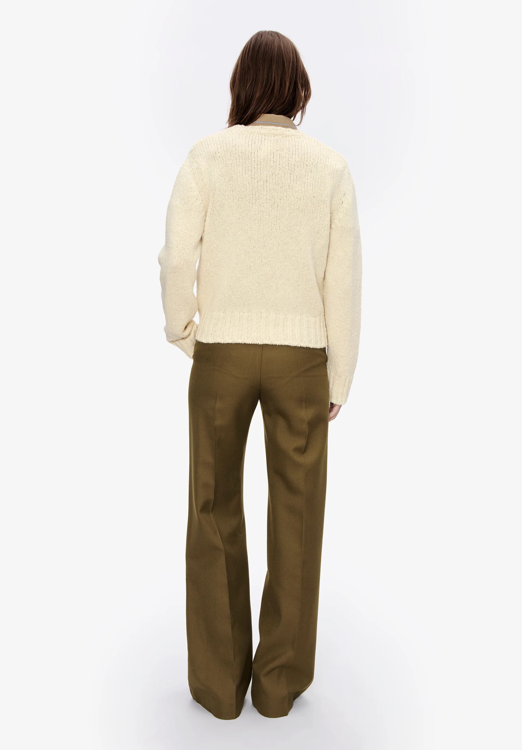 Straight-leg trousers with a permanent crease - Image 3